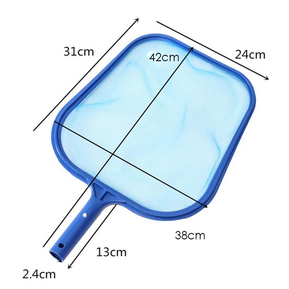 Tub Cleaner tool Professional Lightweight Mesh Frame Net Durable Blue Swimming Pool Spa Leaf Trash Net Skimmer Rake
