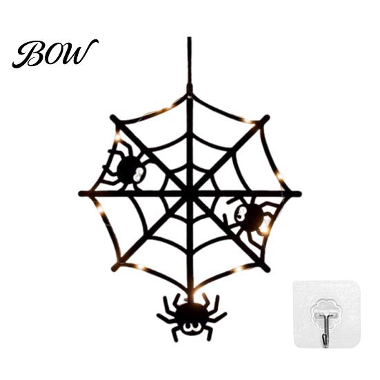 Outdoor Halloween Accessories Pumpkin Hanging Decor, Non-Woven Ghost Ornament with Light String, Spooky Holiday Decorations Door Wall Decor for