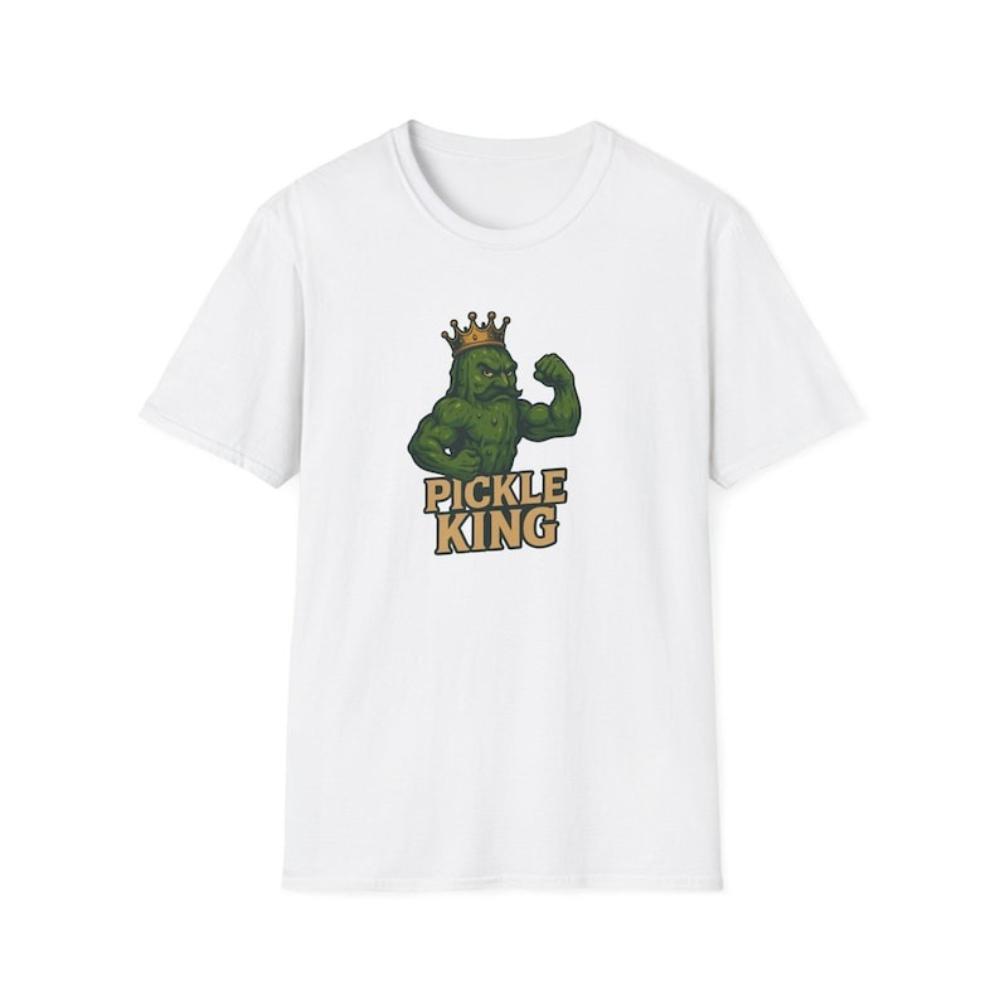 Funny Muscle Pickle King TShirt Woman Man Gym Humor Retro Vintage Style Graphic T Shirts Casual Oneck Cotton Shortsleev