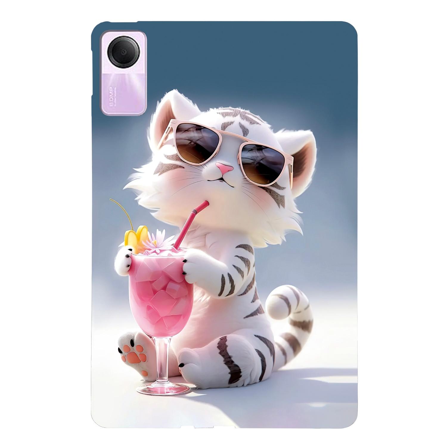 

Для Xiaomi Redmi Pad SE 11 2025 Чехол С Рисунком Тонкий Мягкий ТПУ Чехол для Планшета Cartoon Tiger