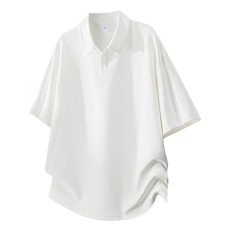 Men's Summer Lightweight Lapel Short Sleeve Casual Top
