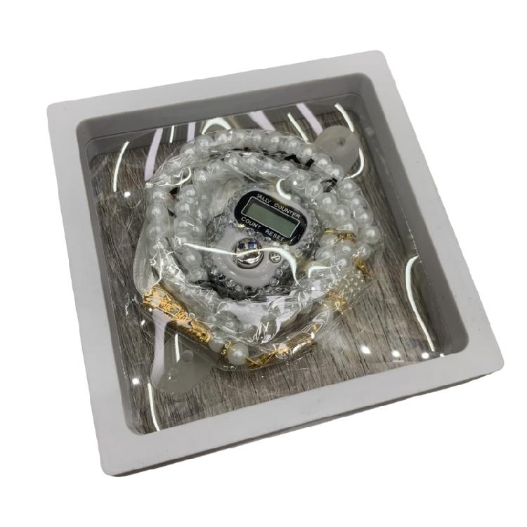 99 Rosary Beads with Counter Tasbih Prayer Beads Wrap Bracelets Necklace Eid Prayer Beads for Men Women Eid Jewelry