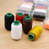 1PC Mini Sewing Machine with 5Roll Sewing Thread Household Portable Outdoor Travel Clothes Fabrics DIY Stitchin Sew Tools TMZ