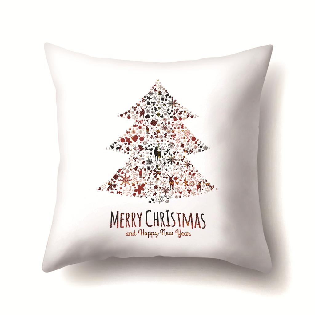Background Plaid Christmas Polyester Pillowcase Office Pillowcase