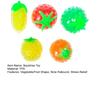 Vegetable Fruit Squishes Toy Slow Rebound Flexible TPR Stress Relief Corn Tomato Orange Squeeze Sensory Fidget Toy Kids Adults Birthday Gift