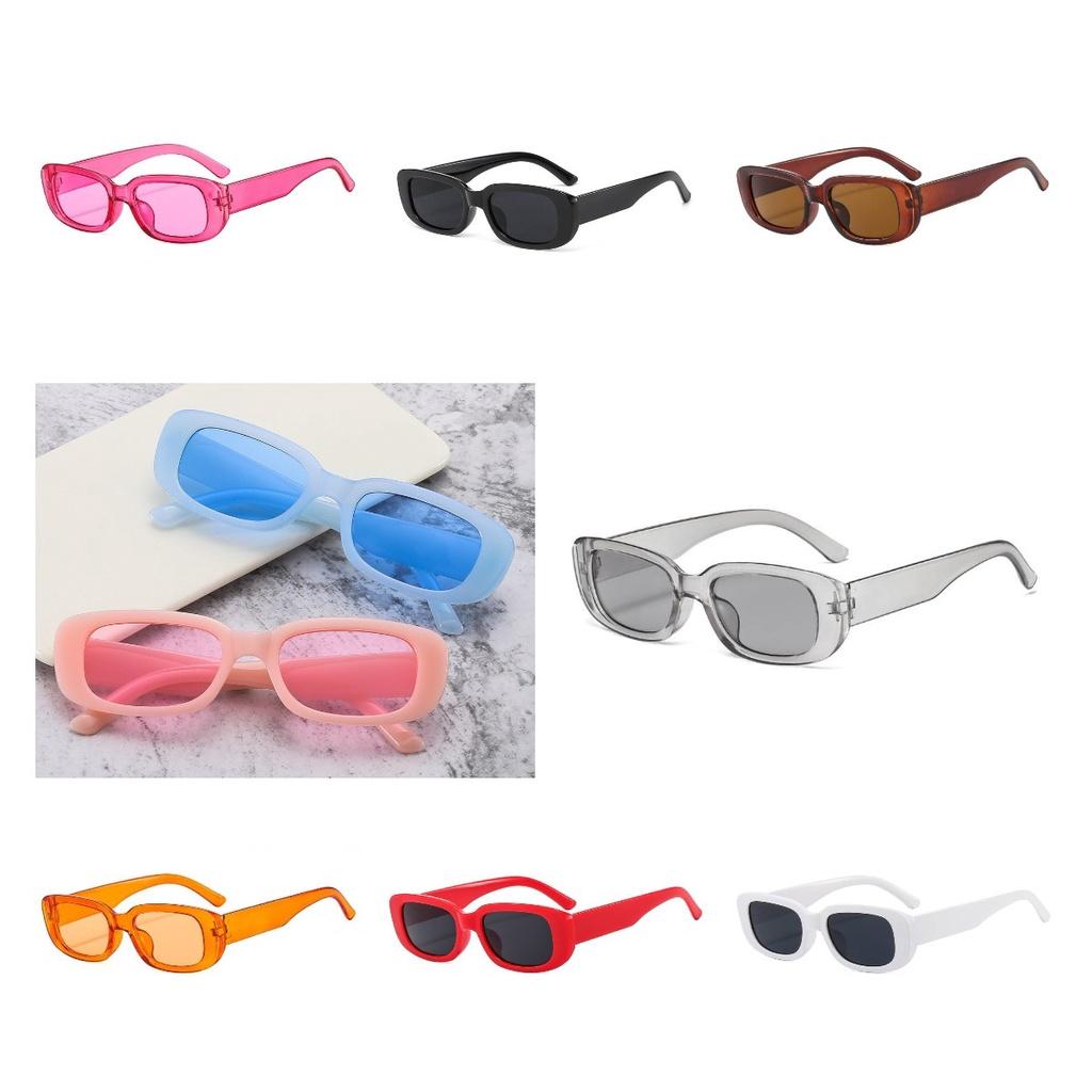 Trendy Candy-colored Square Sunglasses For Outdoor Activities And Fashion Dressing