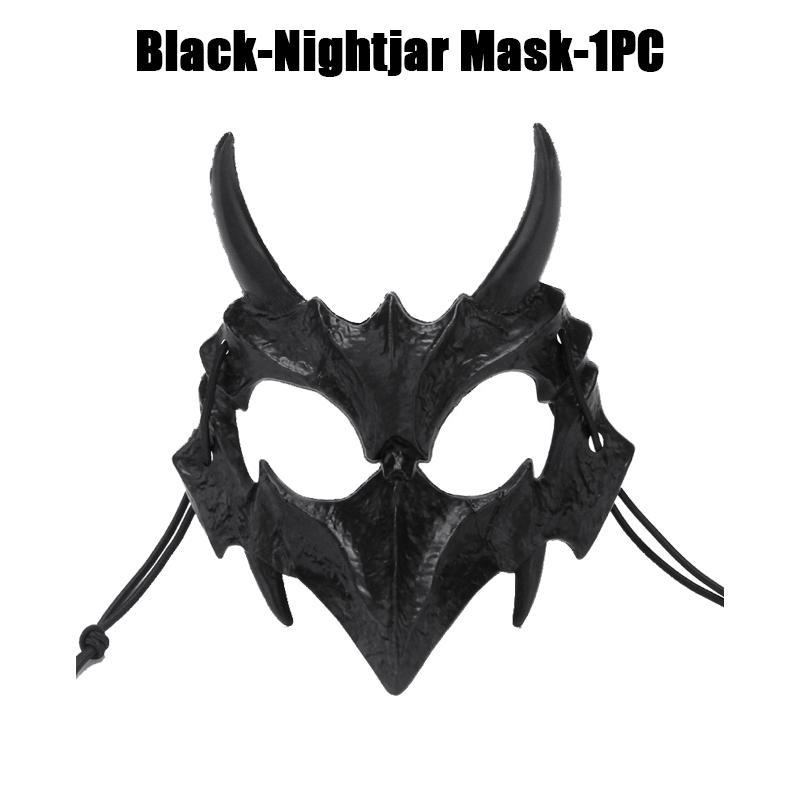 Prom Dance Half Face Masks Skeleton Bone Animals Halloween Party Cosplay Spooky Costume Masks Props Accessory Essential