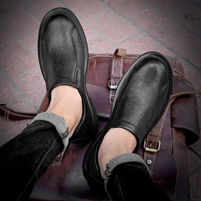 Fashion New Arrival for Men Business Office Shoes 2024 Genuine Leather Male Gents Shoes Mens Loafers Handmade Mens Slip On Driving Shoes