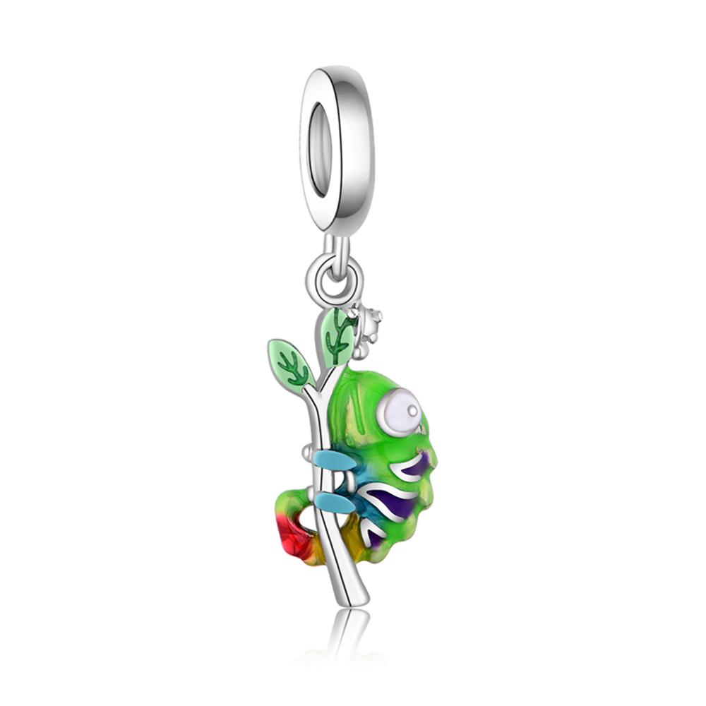 Exquisite 925  Silver The Frog Prince Beads & Cactus Dangle Charm Fits Bracelet Boutique Green Pendant Gifts
