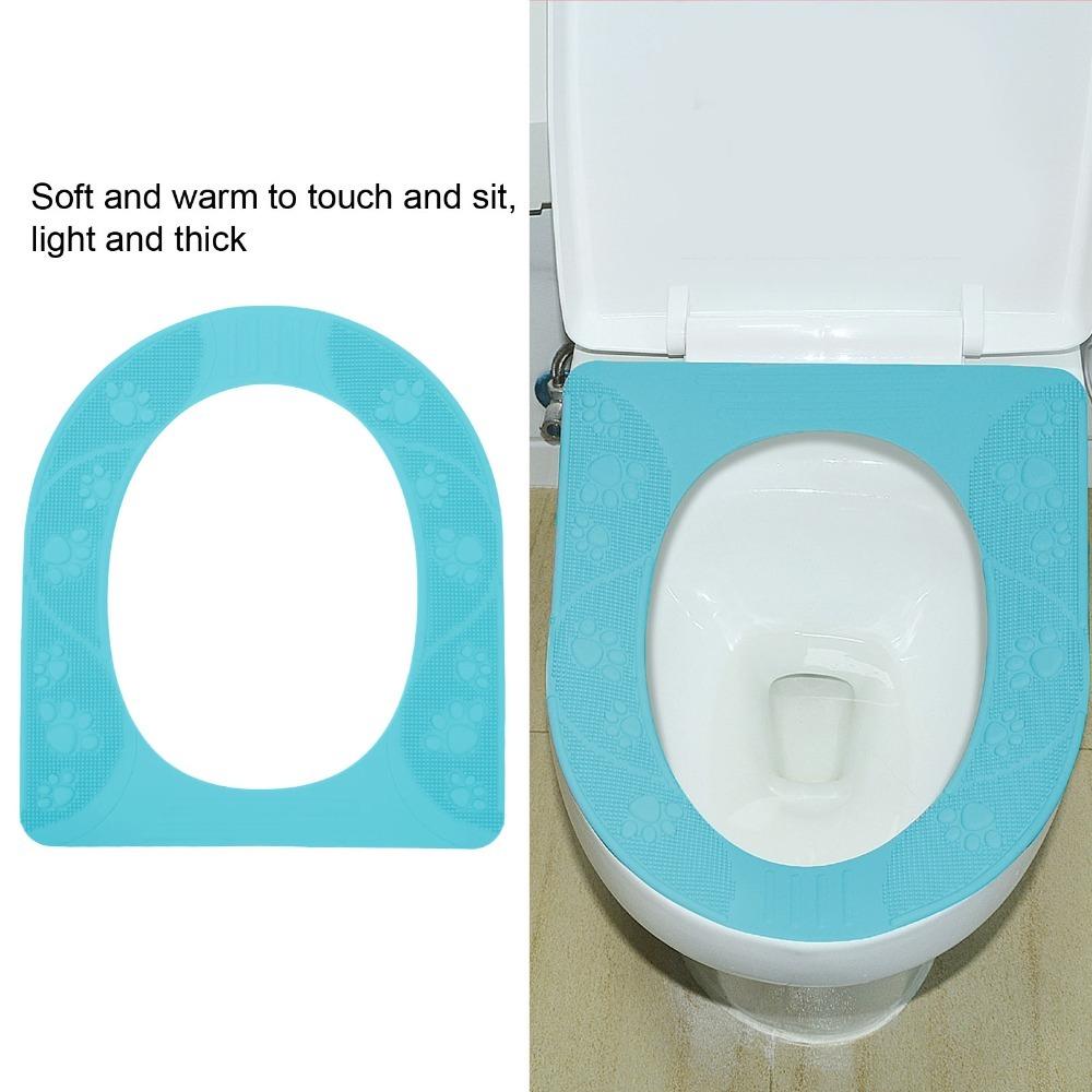 Silicone Toilet Seat Cover Washable Toilet Seat Cover Pad Universal Toilet Seat Pad Bathroom Use