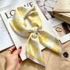 Women's spring and autumn silk scarf temperament versatile thin Internet celebrity Korean version light luxury fashion scarf high-end design small squ