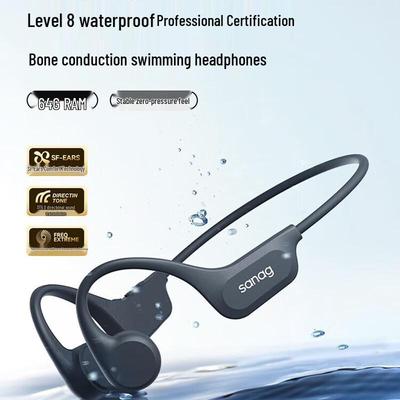 Saina B60 Bone Conduction Bluetooth Headset with 64GB Storage