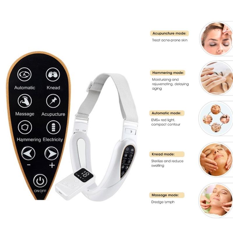 Electric V Face Machine Facelift Belt Machine Face Lifting Machine Skin Tightening Machine Double Chin Remover for Woman