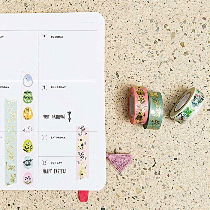 Masking Tape - Rico Design - Pâques - 1,5 cm x 10 m - Multicolore - 5 pcs