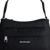 Balenciaga Explorer Letter Logo Patch Zip Closure Fabric Tote Shoulder Bag Men bags Black 7875742JMF71000
