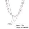 Cazador Trendy Small Heart Imitation Pearl Choker Necklaces for Women Stainless Steel Multilayers Necklaces 2026 Jewelry Gift