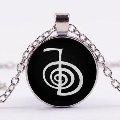 Reiki Symbols Jewelry Set Cho Ku Rei Necklace Pendant