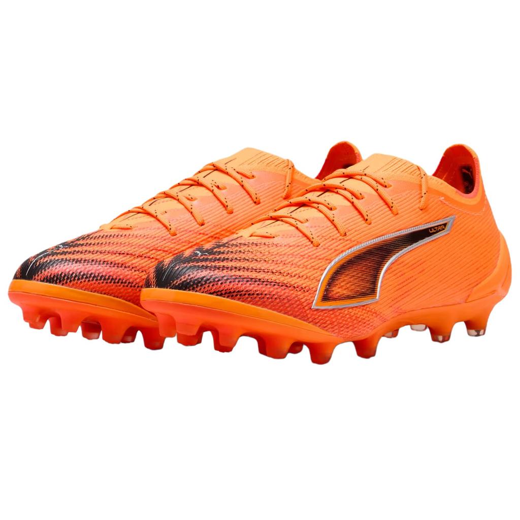 Puma Ultra 6 Ultimate Comfortable Versatile AG (Rubber Short Studs) Support Soccer Shoes Unisex Soccer Shoes Orange Black 108555-03