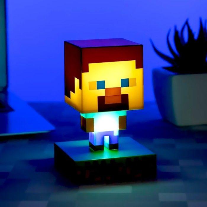 Lampe de nuit Minecraft Steve Icône - PALADONE - Vert - Intérieur - 11cm
