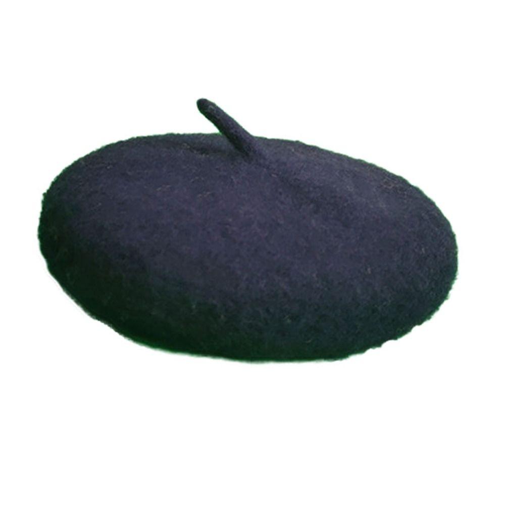 Ins Solid Color Mini Cat Accessories Dog Beret Cat Hat Pet Wool Cap Pet Headwear
