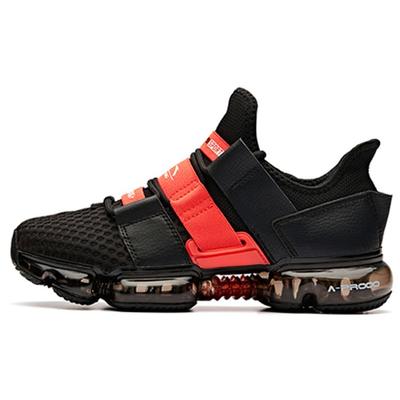 Seeed Stoßdämpfend Abriebfest Niedrig geschnitten Freizeitschuhe Damenschuhe Schwarz Rot 92915500-3