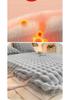 Coral Velvet Bubble Milk Fitted Sheet: Thick Winter Mattress Protector