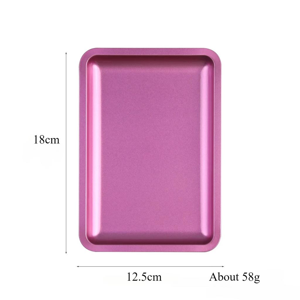 1PC Square Stainless Steel Cosmetic Storage Tray Nail Art Manicure Plate Tweezers Clippers Pens Container False Nails Dish Tools