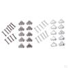 10 Pairs Metal Hooks and Eyes Sewing on Trousers Skirt Pants Dress Bra Fasteners