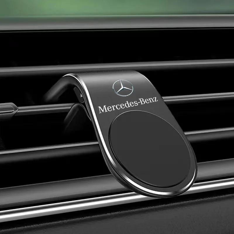 Magnetic Car Phone Holder Air Vent Clip Mount Stand In Car For Mercedes Benz AMG W204 W205 W203 W211 W212 W213 W201 W210 GLA GLC