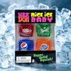 Schylling Needoh Nice Ice Baby 4er-Pack Teenie Würfel Fidget Sensorik Spielzeug Nice Würfel Knetspielzeug Langsamer Rückprall Angstlinderung Schreibtisch Geschenk