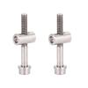 2pcs Titanium Alloy Bicycle Seatpost Bolt Seatpost Fixed Bolt  For Bicycle Seat Tube Replacement