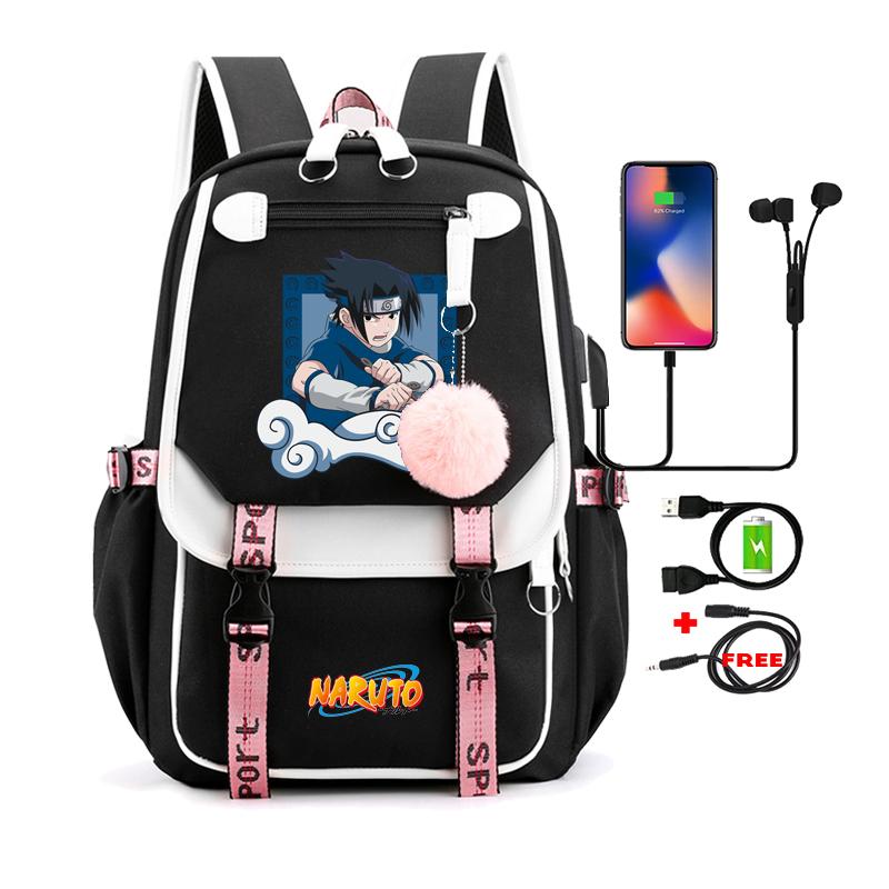 Anime Backpack for Teen Student Schoolbag Men Women Leisure Usb Travel Bag Boy Girl Back To School Backpack Rucksack