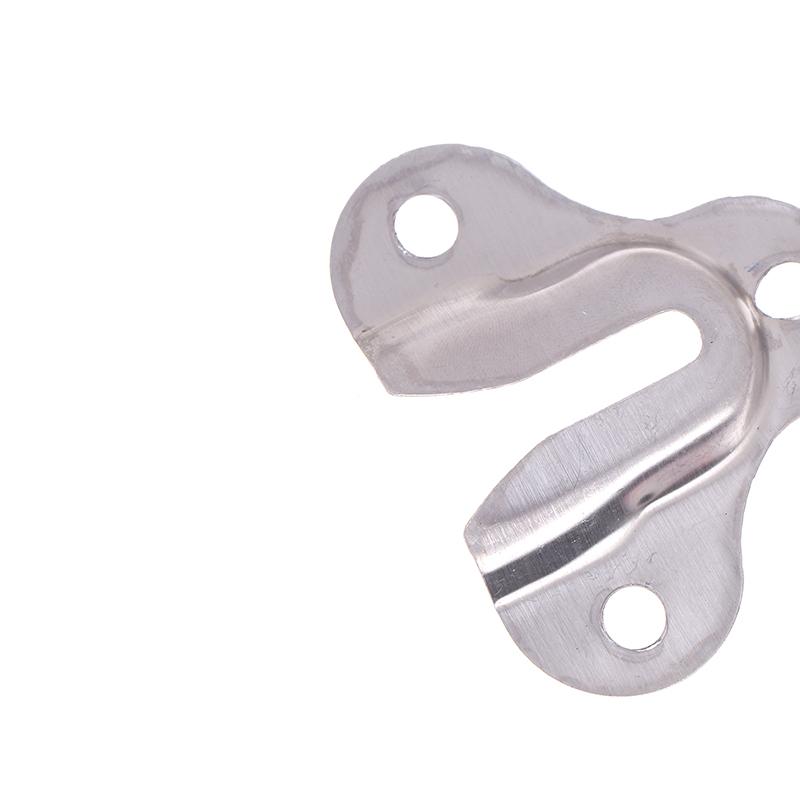 10 Pcs Plate Hangers Flush Mount Bracket Furniture Hooks Coat Picture Frame Shelf Iron Stands Invisible Wall Hanging Plate