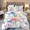 Artistic Digital Printing Machine Washable Home Simple Bedding Bedroom Multi-specification Quilt Cover Bedding 3pcs