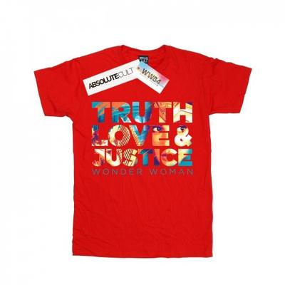 Womens/Ladies Wonder Woman 84 Diana Truth Love Justice Cotton Boyfriend T-Shirt