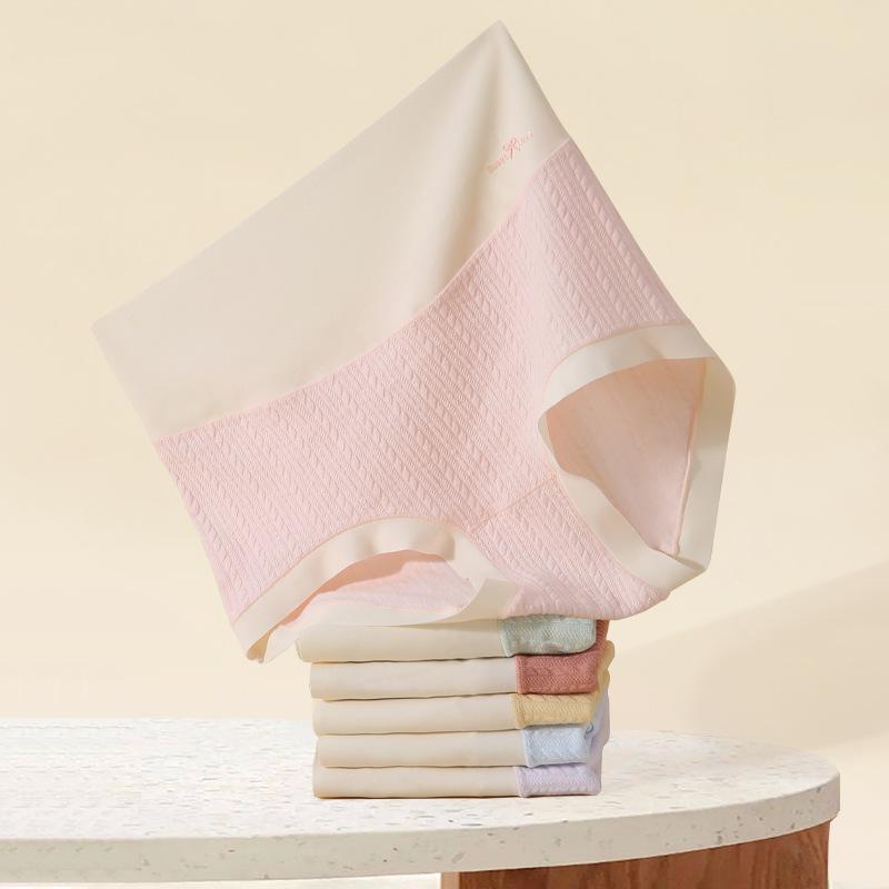 Bomullsundertøy Høy midje Dame Stor størrelse Høst 5A Antibakteriell skritt Truser Magehold Hofter Undertøy