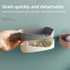 Double-layer Bathroom Soap Box Rack, Bathroom Draining Storage Rack, Household Wall-mounted Soap Box Without Drilling