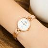 Korean Style Rhinestone Ceramic Women's Waterproof Quartz Watch with Steel Band & Fashion Bracelet