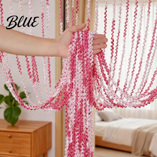 High-quality Door Curtain Decor Divider Wall Panel Decorative Tassel Spiral String Room Home Fringe Screen