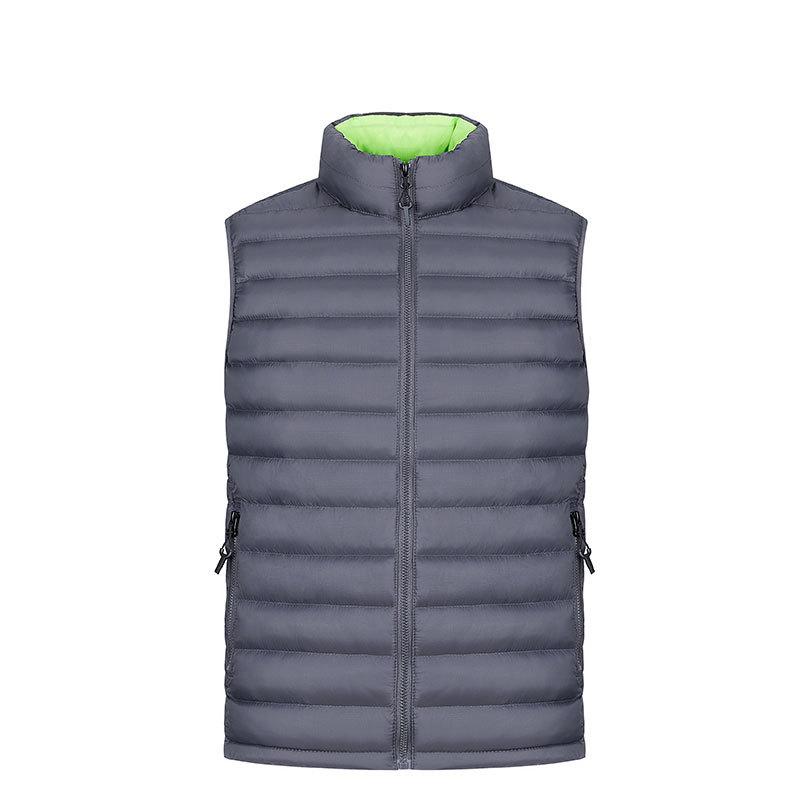 Men's Autumn and Winter Vest Stand-up Collar Cotton Clothes, E-commerce Large-size Vest Jacket, Feather Cotton Vest Vest