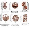 Home Ornaments Hydroponic Planter Shelf Wooden Flower Pot Flower Holder Wall Decoration  Indoor Use