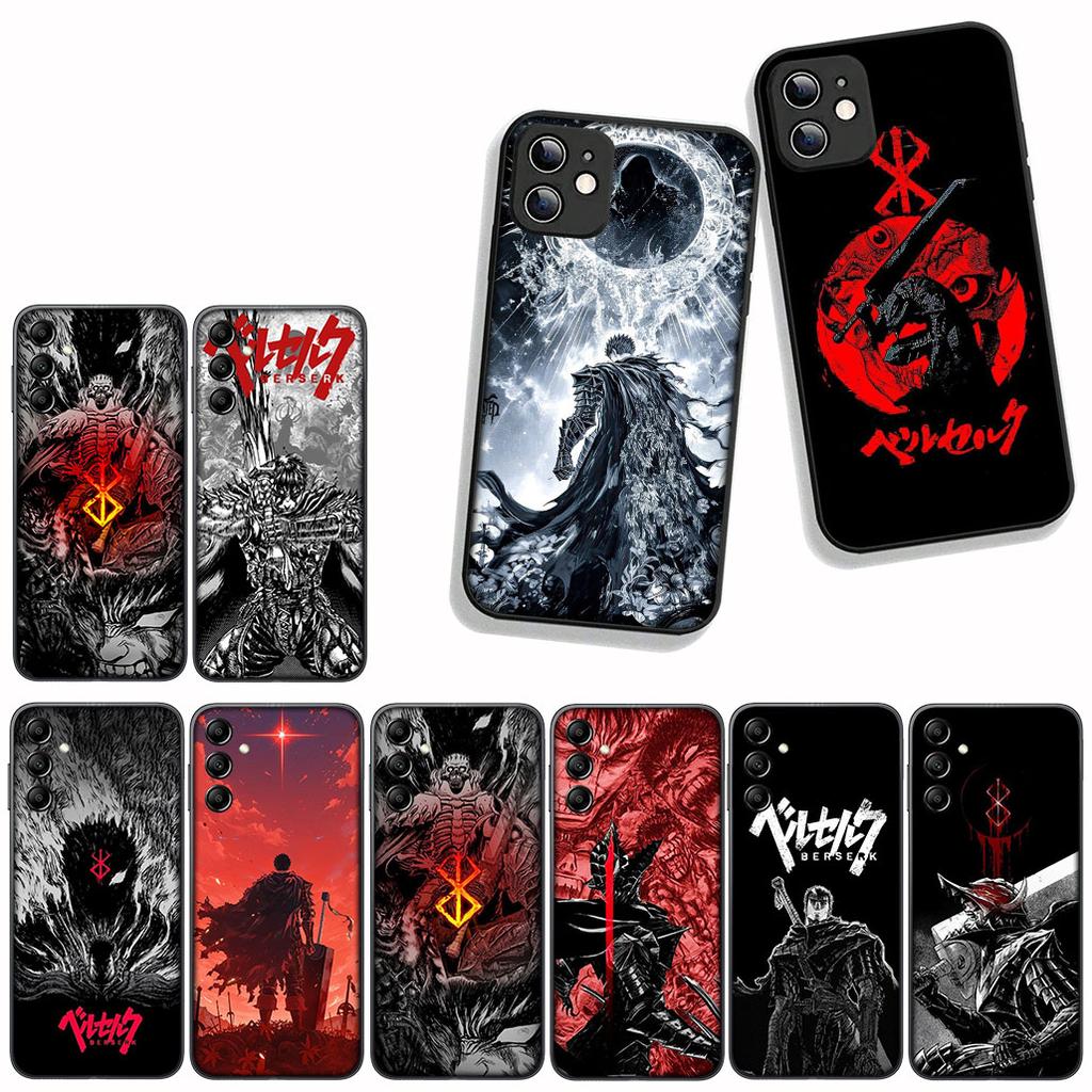 Für Samsung Galaxy A55 A54 A25 A36 A17 A26 A35 A33 A34 A14 A37 S8 S9 S20 S21 FE S10 Plus Handyhülle Berserk Wallpaper Guts