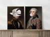 Zestaw dwóch plakatów portrety sztuka