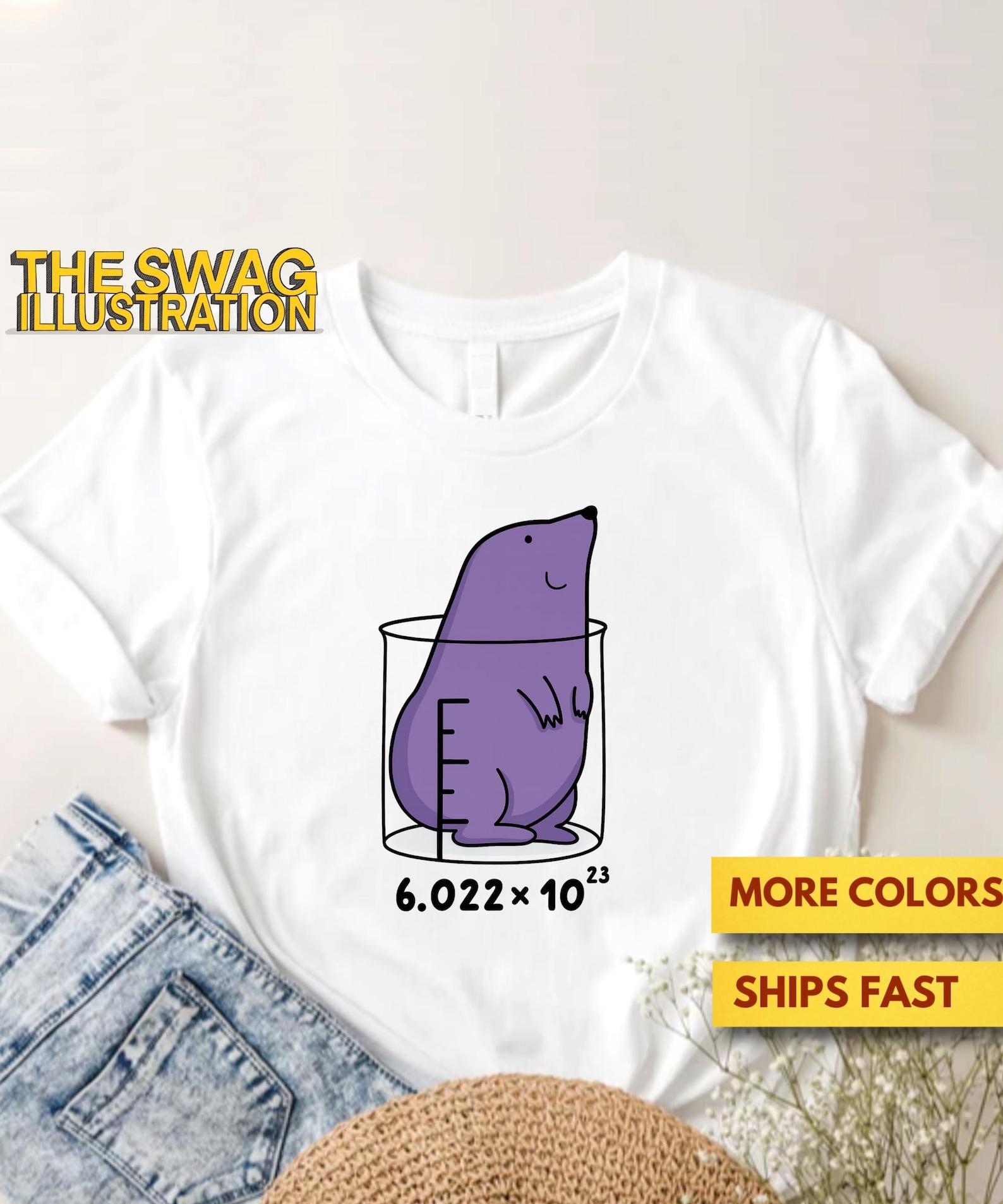 One Mole Cute Funny Chemistry Mole Pun Shirt, Animal Pun Shirt, Punny Mole Shirt, Chemistry Lovers Pun GifT shirt, Ultra Soft Premium Tee 2XL