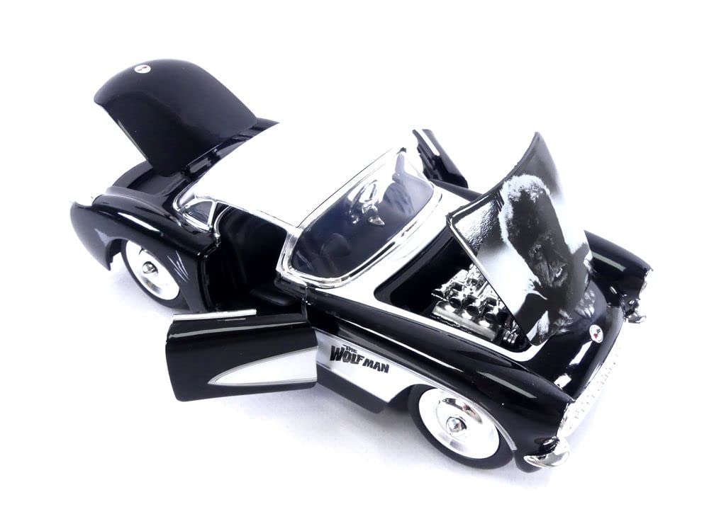 Jada Toys Universal Monsters 124 1957 Chevy Corvette with Wolfman Die-cast Figure