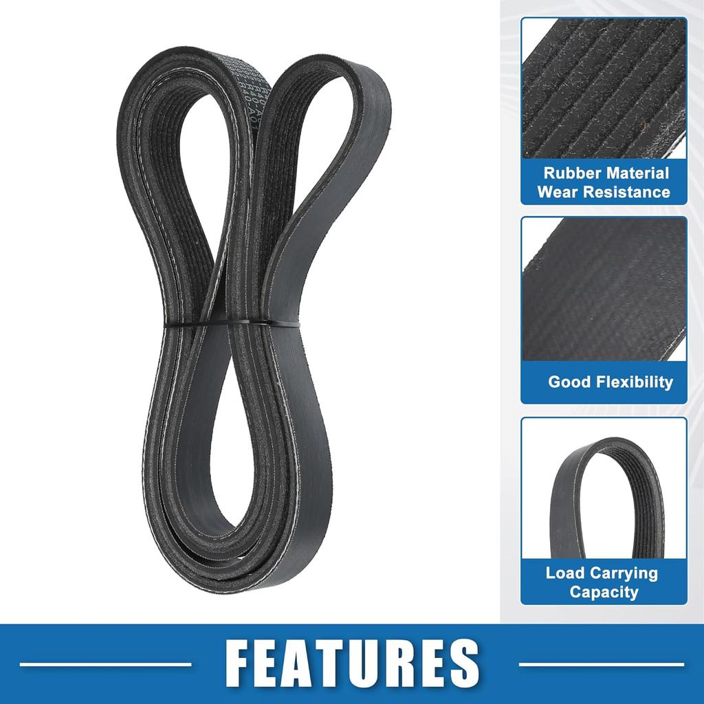 Car Serpentine Belt V-Ribbed Belt No.56992R40A01 for Honda Accord 2008-2012