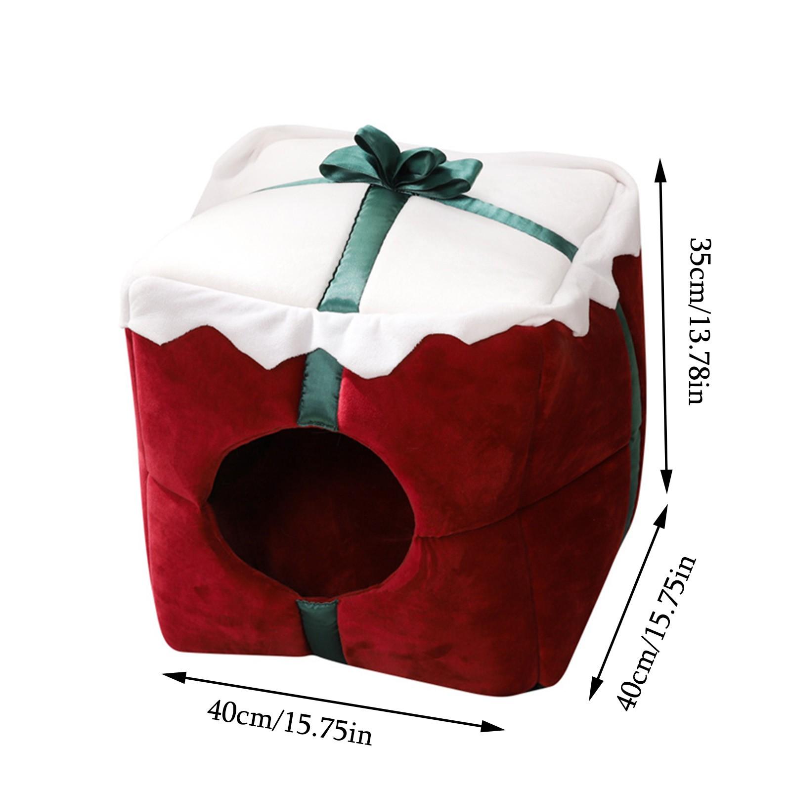 

Cats Bed Warm Accessories Christmas Pet Supplies for Winter Dog Mat Products House Houses Habitats Things Goods Accessory Basket One Size