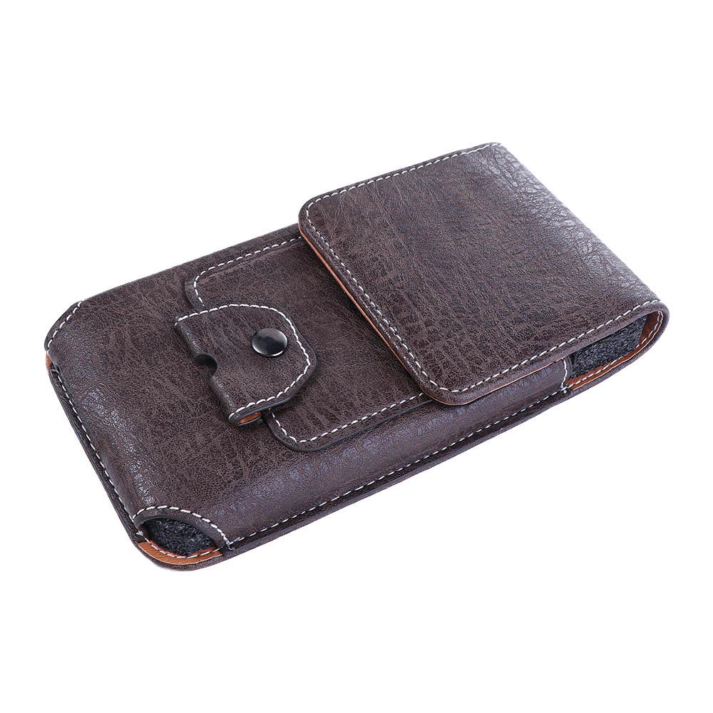 Camping Wallet Pouch Multifunctiona Cards Holder Waist Bag Leather Phone Case Bum Bag Flip Pockets