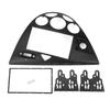 Audio-Visual Modification Frame and Navigation Panel for European Ford Fiesta and Focus, Black and Gray