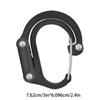 Multifunctional Hybrid Gear Clip Carabiner 360 Degree Rotating Hook Strong Buckle Camping Hiking Travel Backpack Outdoor Gadget